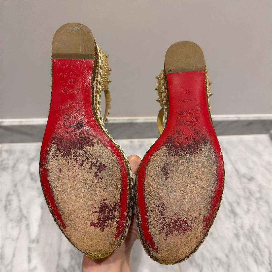 クリスチャンルブタン サンダル 38